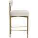 Seneca 36.5 inch Antique Brass / Danny Ivory Counter Stool